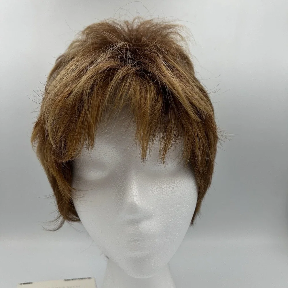 NEW!‎ Toni Brattin Fabulous 3 Pixie Cut Reg HF Wig Red Blonde Layered Classic